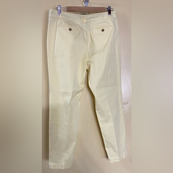 Talbots 10P Weekend Chino Light Yellow Petite - Picture 2 of 6